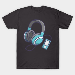 headphone and airpods T-Shirt